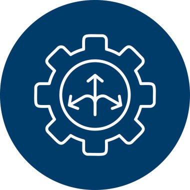 Esnek. Web simgesi basit illüstrasyon