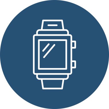 Smartwatch icon, vector illustration simple design