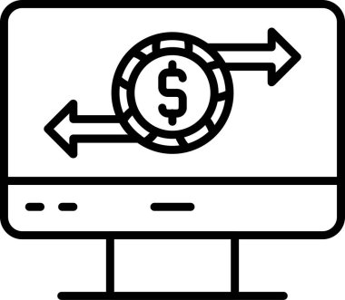 Basit Aktarım simgesi vektör çizimi