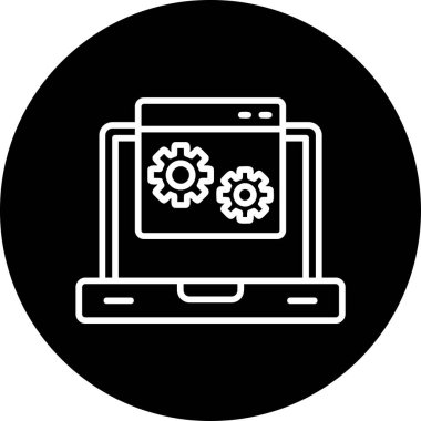 Gelişme. Web simgesi basit illüstrasyon