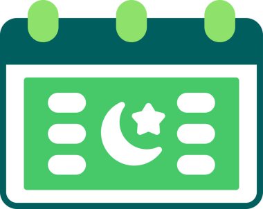 Takvim simgesi, vektör illüstrasyonu basit tasarım