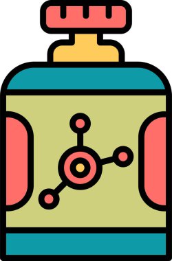 Aşı simgesi tasarımının vektör çizimi