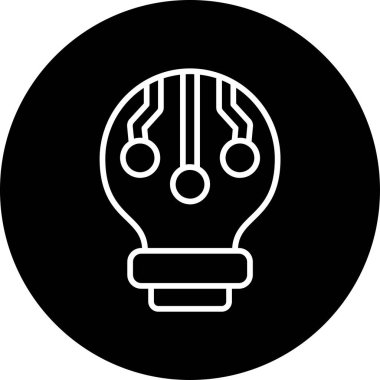 Teknoloji. Web simgesi basit illüstrasyon