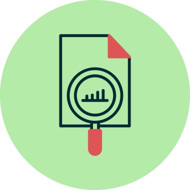 vector illustration of Analysis modern icon