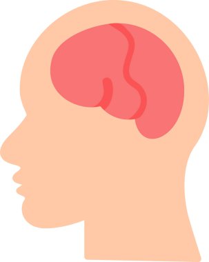 Beyin vektör simgesi Psikiyatri konsept vektör çizimi 