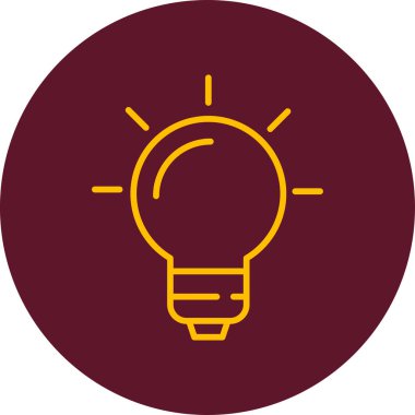 Ampul. Web simgesi basit illüstrasyon 