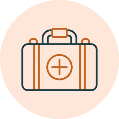 İlk yardım kiti vektör illüstrasyonu