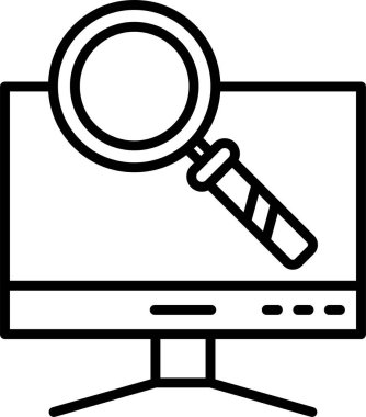 Basit Bilgisayar vektör illüstrasyonu