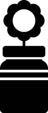 Çiçek. Web simgesi basit illüstrasyon 