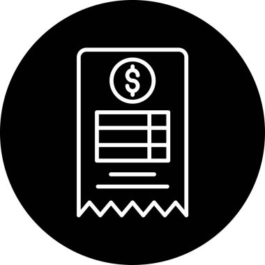 Bill simgesi, vektör illüstrasyonu basit tasarım