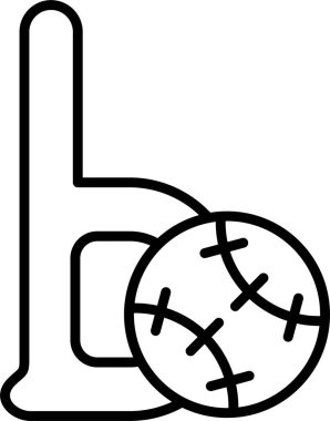 küçük b harfi simge vektörü çizimi 