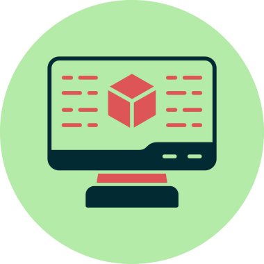 Dijital simge. Web tasarımı için özet çizim vektörü