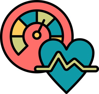 Düz biçimli basit hipertansiyon simgesi