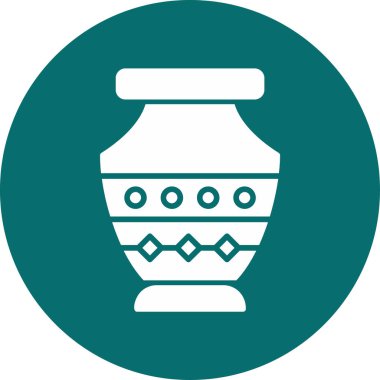 Vazo. Web simgesi basit illüstrasyon