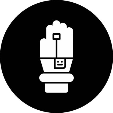 Taslak biçiminde elle hareket vektörü simgesi