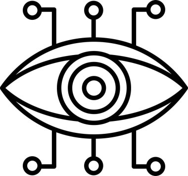 Müşteri hizmet vektör satırı simgesi