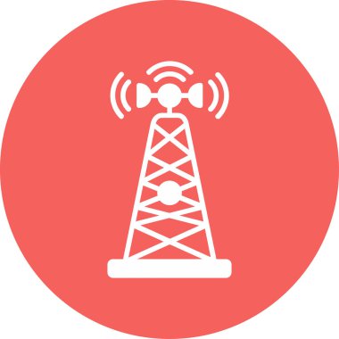 Baz istasyonu. Web simgesi basit illüstrasyon 