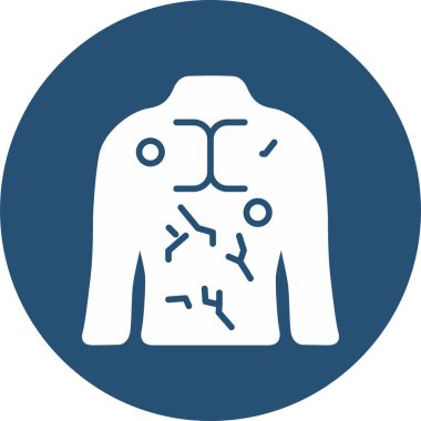 Basit HIV simgesi vektör illüstrasyonu