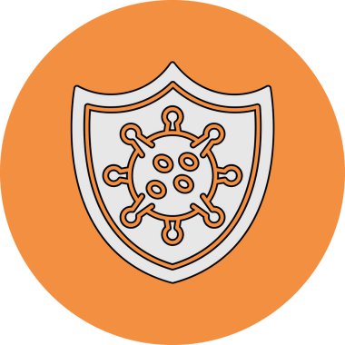 Virüs Kalkanı vektör illüstrasyonu 