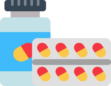 Antihistaminler web simgesi vektör çizimi