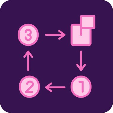Dağıtım simgesi tasarımının vektör illüstrasyonu