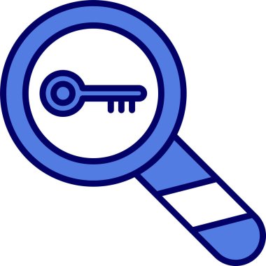 Anahtar kelimeler. Web simgesi basit illüstrasyon