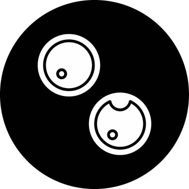 Beyaz Arkaplanda Klorella Vulgaris Vektör Simgesi İzole Edildi  