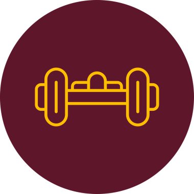 hoverboard simgesi, vektör illüstrasyonu basit tasarım