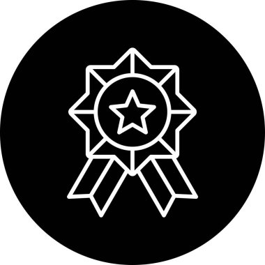 Rozet simge vektör çizim