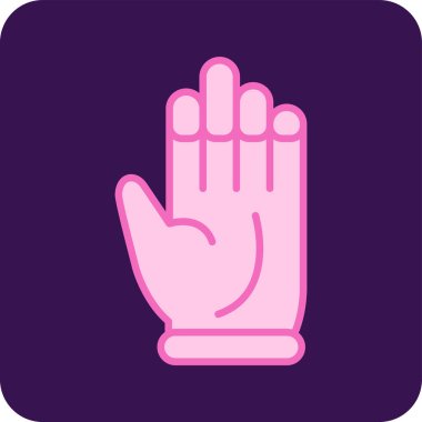 Eldiven. Web simgesi basit illüstrasyon