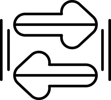 Basit oklar. Web simgesi illüstrasyonu