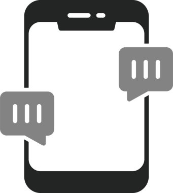 Sohbet mesajı vektör illüstrasyonu