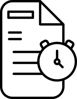 belge simgesi, vektör illüstrasyonu basit tasarım