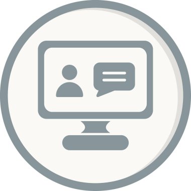 Online eğitim. Web simgesi basit tasarım