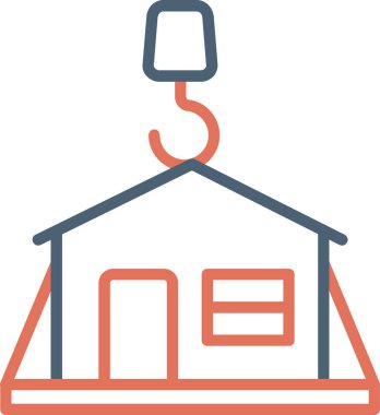 Ev. Web simgesi basit illüstrasyon 