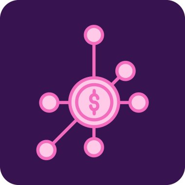 Basit çeşitlendirme düz vektör simgesi