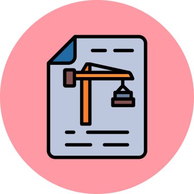 Yapı web simgesi, vektör illüstrasyonu