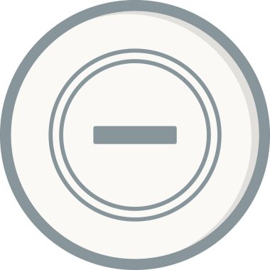 Eksi işareti simge vektör çizim