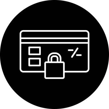 Engellenmiş kart simgesi vektör illüstrasyon tasarımı