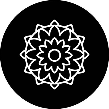 mandala tasarımı, web basit illüstrasyonu