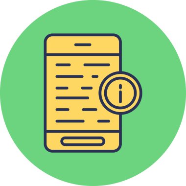 Bilgi simgesi tasarımının vektör illüstrasyonu