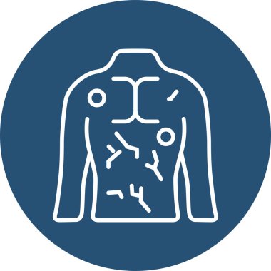 Basit HIV simgesi vektör illüstrasyonu