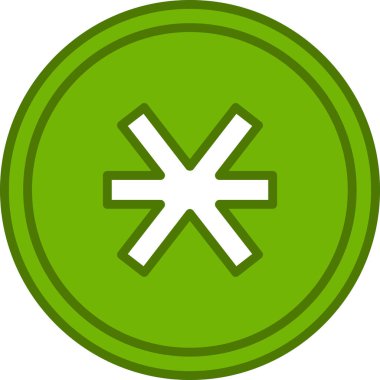 Asterisk ağ simgesi, vektör illüstrasyonu  