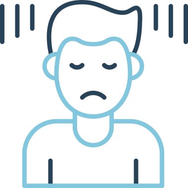 Suçlu adam. Web simgesi basit illüstrasyon