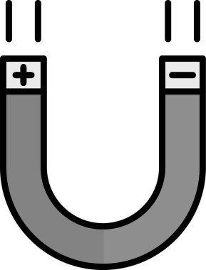 mıknatıs simgesi vektör çizimi 