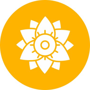 güzel çiçek vektör simgesi 