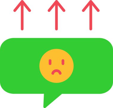 Üzüntü web simgesi vektör illüstrasyonu