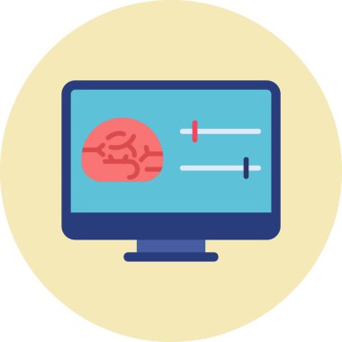 Basit Bilgisayar vektör illüstrasyonu