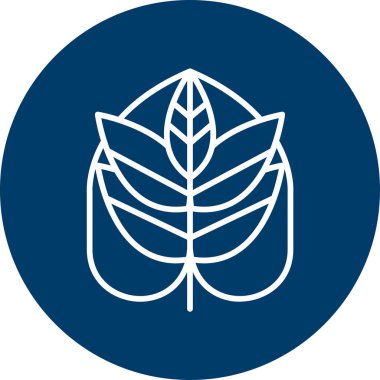 Canavar yaprağı ikon vektör illüstrasyonu