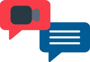 Ana hatlı biçim vektör illüstrasyon tasarımında konferans simgesi